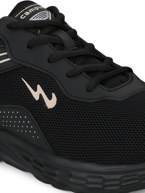KOSMO PRO Black Men's Running Shoes