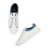 Women's White Lace-Up Casual Sneakers