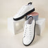 Women's White Lace-Up Casual Sneakers
