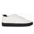 Women's White Lace-Up Casual Sneakers