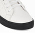 Women's White Lace-Up Casual Sneakers