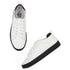 Women's White Lace-Up Casual Sneakers