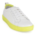 Women's White Lace-Up Casual Sneakers