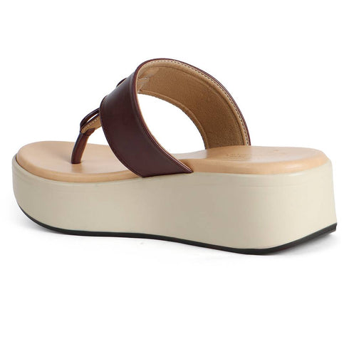 Women's Knot Detail Toe-Post Wedge Sandals