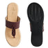 Women's Knot Detail Toe-Post Wedge Sandals