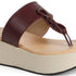 Women's Knot Detail Toe-Post Wedge Sandals