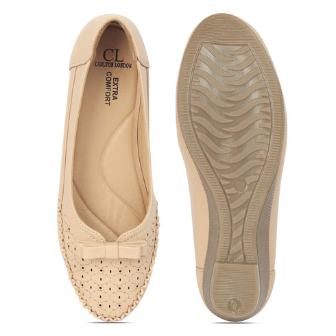 Women's Perforated Wedge Moccasins with Bow Detail