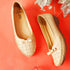 Women's Perforated Wedge Moccasins with Bow Detail