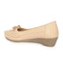 Women's Perforated Wedge Moccasins with Bow Detail