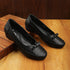 Women's Perforated Wedge Moccasins with Bow Detail
