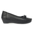 Women's Perforated Wedge Moccasins with Bow Detail