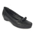 Women's Perforated Wedge Moccasins with Bow Detail