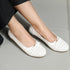 Women's Perforated Wedge Moccasins with Bow Detail
