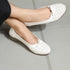 Women's Perforated Wedge Moccasins with Bow Detail
