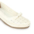 Women's Perforated Wedge Moccasins with Bow Detail