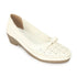 Women's Perforated Wedge Moccasins with Bow Detail