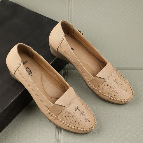 Women's Perforated Slip-On Wedge Loafers