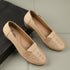 Women's Perforated Slip-On Wedge Loafers