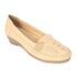 Women's Perforated Slip-On Wedge Loafers