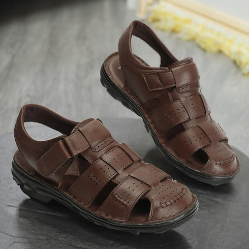 Men's Perforated Comfort Fisherman Sandals