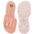 Women's Ruched Strap Comfort Slide Sandals