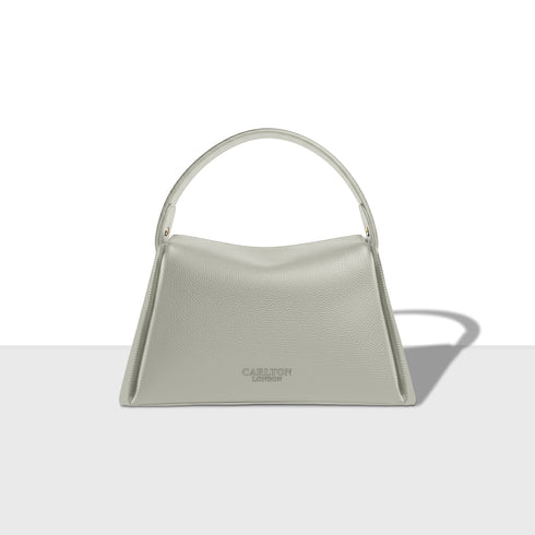 Carlton London Eliza Satchel Light Grey Handbag CLHB 19