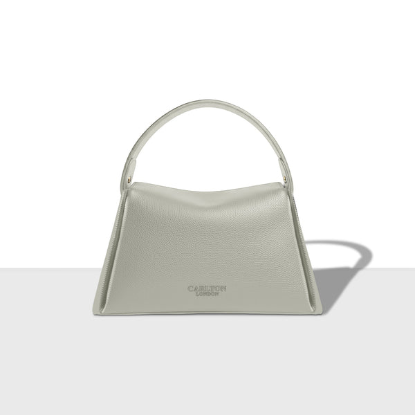 Carlton London Eliza Satchel Light Grey Handbag CLHB 19