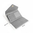 Carlton London Color blocked Textured Two Fold Wallet Grey