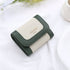 Carlton London Color blocked Textured Two Fold Wallet Green