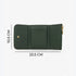 Carlton London Color blocked Textured Two Fold Wallet Green