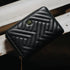 Carlton London Black Quilted Zip Around Wallet CLHB 38