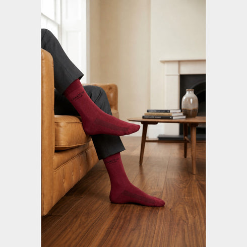Carlton London Men'S Premium Cotton Full Length Socks Pack Of 5