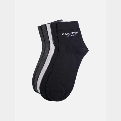 Carlton London Men'S Premium Cotton Ankle Socks Pack Of 3