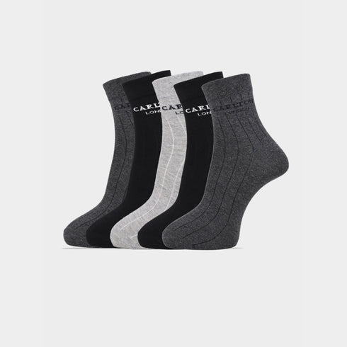 Carlton London Men'S Premium Cotton Ankle Socks Pack Of 3