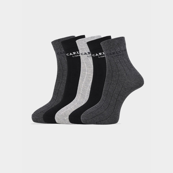 Carlton London Men'S Premium Cotton Ankle Socks Pack Of 3