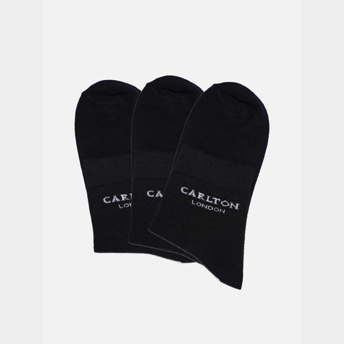 Carlton London Men'S Premium Cotton Ankle Socks Pack Of 3