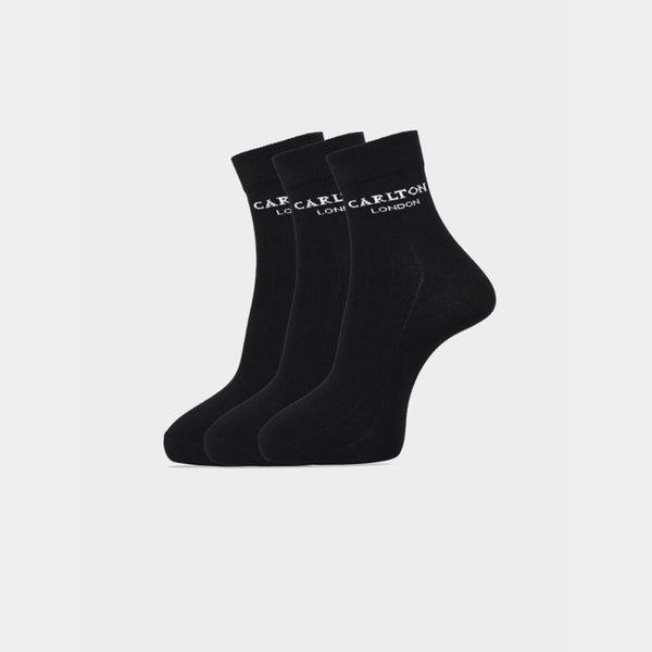 Carlton London Men'S Premium Cotton Ankle Socks Pack Of 3