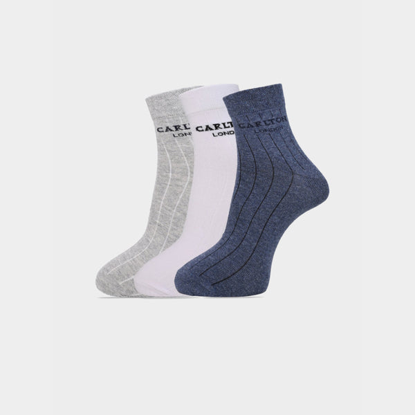 Carlton London Men'S Premium Cotton Low Cut Socks Pack Of 5