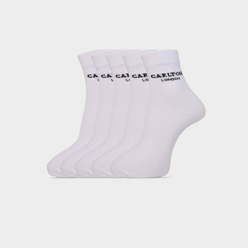 Carlton London Men'S Premium Cotton Ankle Length Socks Pack Of 5