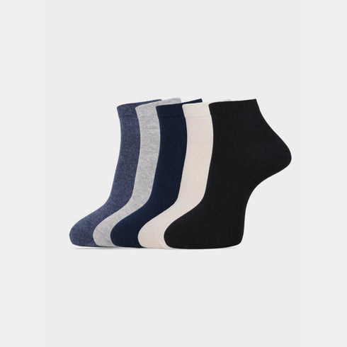 Carlton London Men'S Premium Cotton Low Cut Socks Pack Of 5