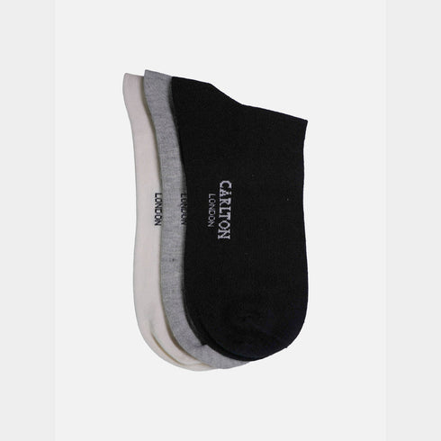 Carlton London Men'S Premium Cotton Low Cut Socks Pack Of 3