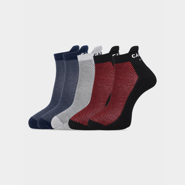 Carlton London Men'S Premium Cotton Low Cut Socks Pack Of 5