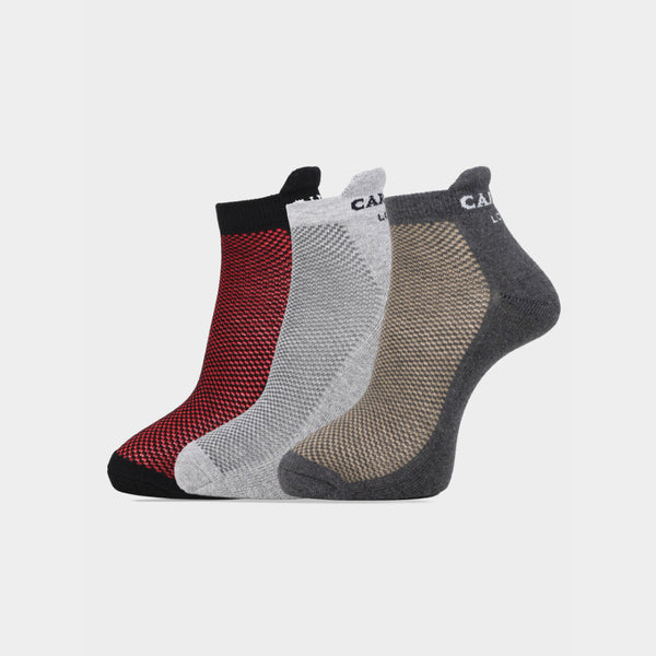 Carlton London Men'S Premium Cotton Low Cut Socks Pack Of 3