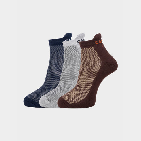 Carlton London Men'S Premium Cotton Low Cut Socks Pack Of 3