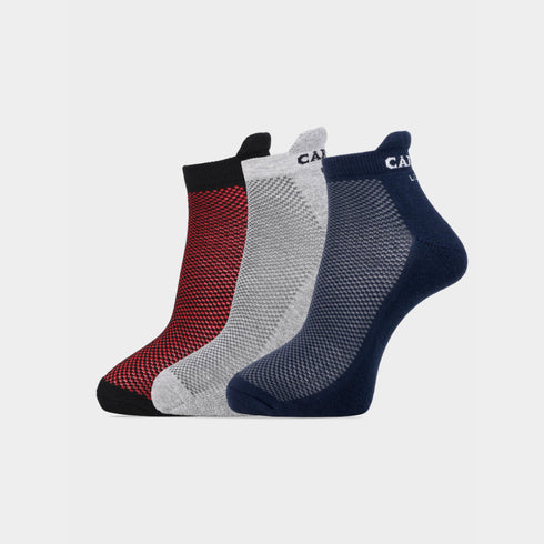 Carlton London Men'S Premium Cotton Low Cut Socks Pack Of 3