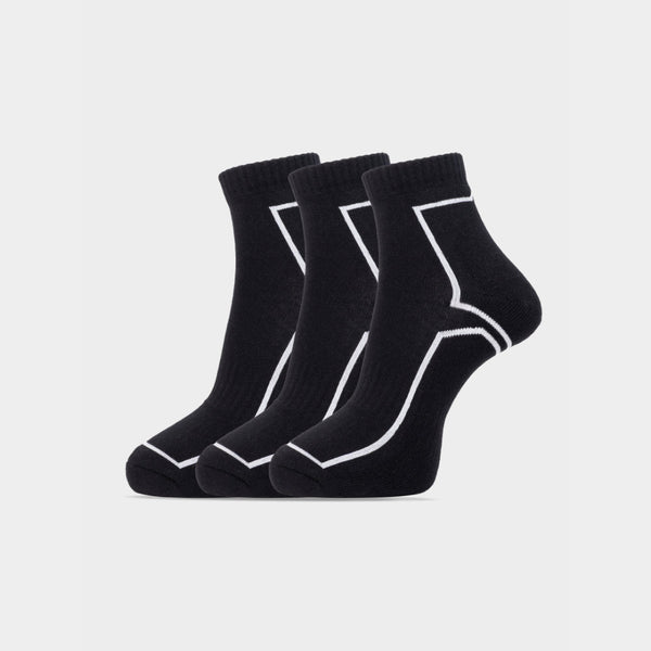 Carlton London Men'S Premium Cotton Ankle Length With Cushioned Sole Socks Pack Of 3