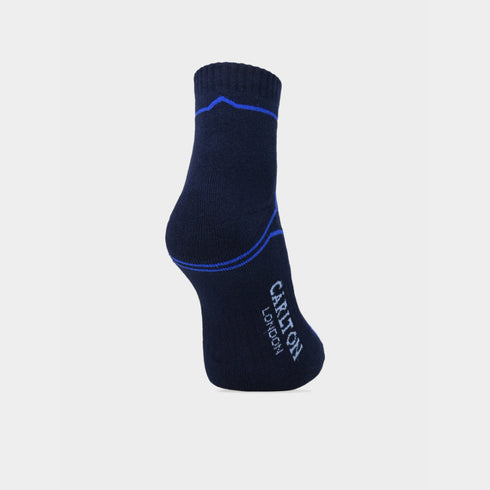 Carlton London Men'S Premium Cotton Ankle Length With Cushioned Sole Socks Pack Of 5