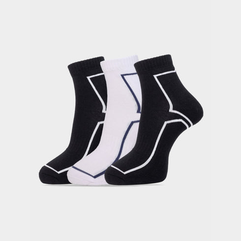 CARLTON LONDON Men's Premium Cotton Ankle length with Cushioned Sole Socks Pack of 3
