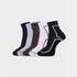 Carlton London Men'S Premium Cotton Ankle Length With Cushioned Sole Socks Pack Of 5