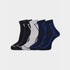 Carlton London Men'S Premium Cotton Ankle Length With Cushioned Sole Socks Pack Of 3
